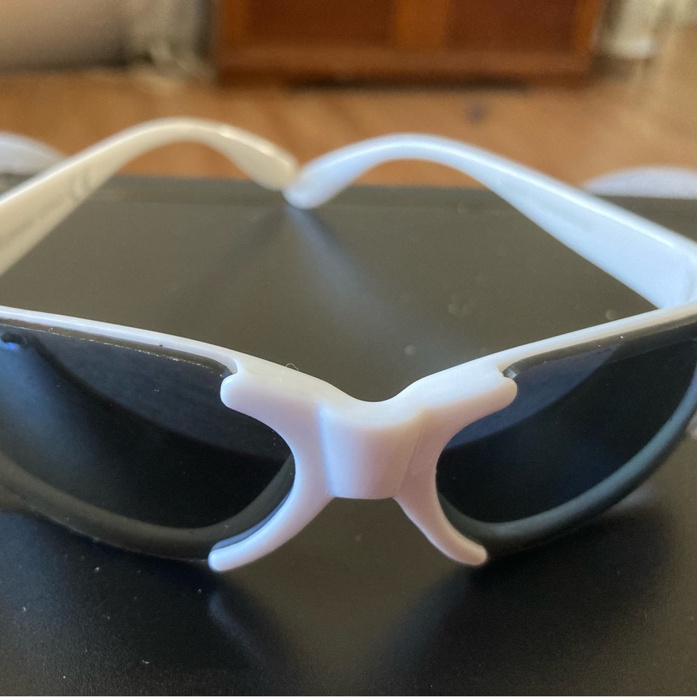 Kids White Sports Sunglasses with Black Lenses Sky Eyewear- Electronics Wearable